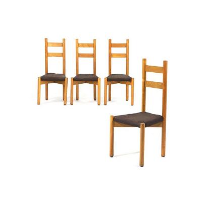 French Work - Suite Of Four Chairs, Circa 1965.