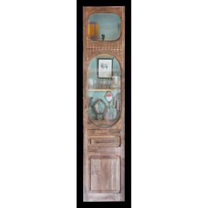Old Oak Door For Showcase Library Furniture Decoration Woodwork