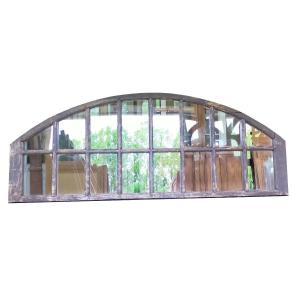 Three Large Antique Transoms In Oak 240x92 Cm Industrial Window Door Atelier