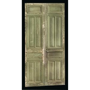 Large Antique Double Doors Prestigious Woodwork Napoleon III Haussmann