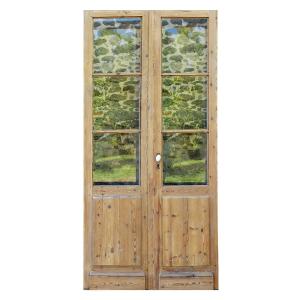 Antique Double Glass Door