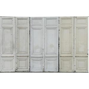 Three Double Doors, 19th Century, Haussmann Period, Woodwork
