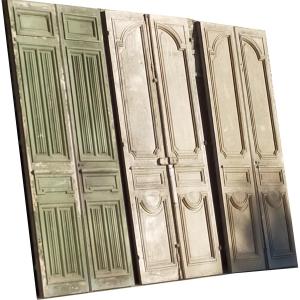 Qty 3 Large Double Antique Doors For Large Volumes Door Woodwork