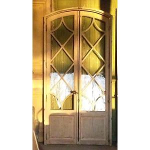 Old Windows Door From 19th Century Castle Orangery Door