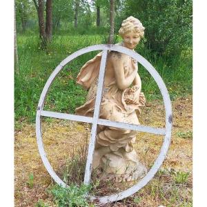 Qty 3 Bull's Eye Metal Skylight Vasistas Workshop Window Woodwork Old Door Transom