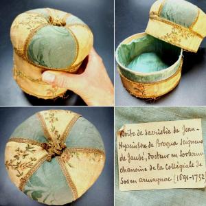 18th Century Fabric Sacristy Box