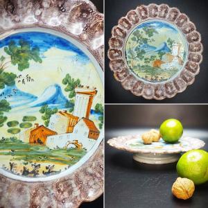 Plate On Foot Italy 18th Century