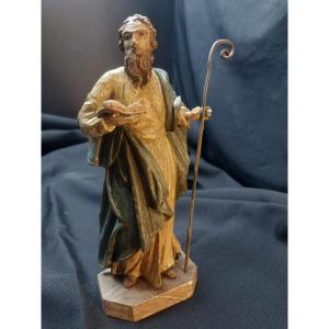 Religious Character In Carved Wood