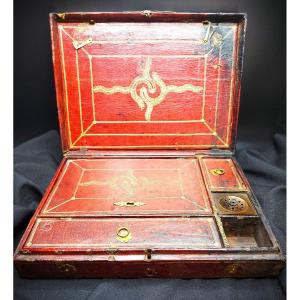 Leather Travel Writing Case Late 17th-early 18th Century