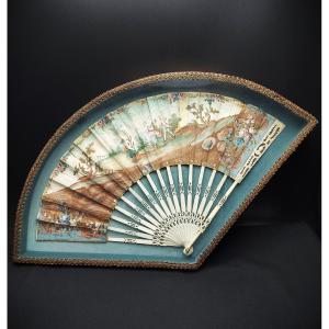 18th Century Framed Fan