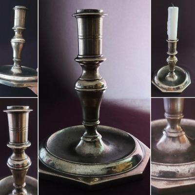 17th Century Bronze Candlestick