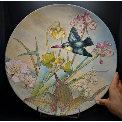 Large Decorative Dish From The Art Nouveau Period