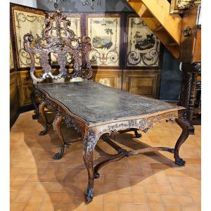 Rare Baroque Style Daybed, 19th Century Period