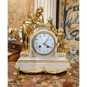 Pendulum In Gilt Bronze Louis XVI Period