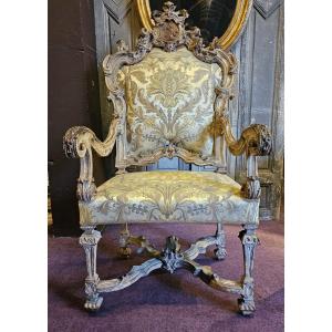 Louis XIV Style Ceremonial Armchair