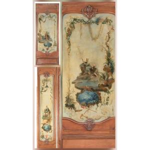 Set Of Three 18th Century Wood Panels