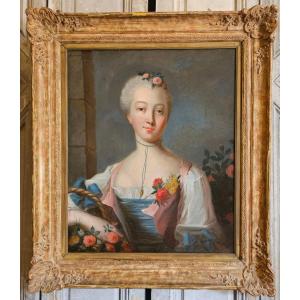 Portrait Of A Young Woman, Louis XV Period