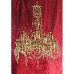 Important Louis XV Style Bronze Chandelier