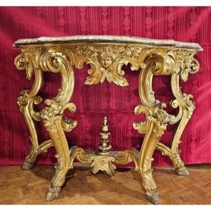 Important 19th Century Giltwood Console