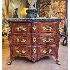 Curved Chest Of Drawers, Regency Period