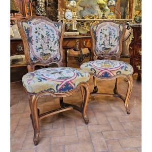 Pair Of Louis XV Period Chairs