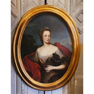 Young Woman With A Dog, 18th Century