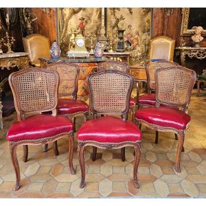 Suite Of Six Louis XV Style Chairs