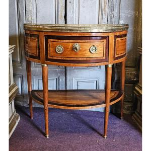 Half-moon Console Louis XVI Period