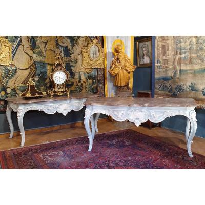 Pair Of Important Twentieth Century Consoles