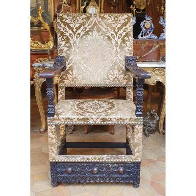 Fauteuil à Haut Dossier De Style Renaissance