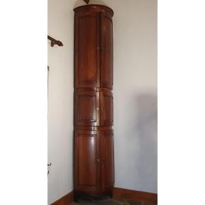 Important Corner Cabinet Louis XVI Period