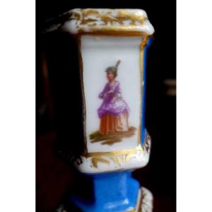 Berlin Porcelain Candlestick XIX E Century