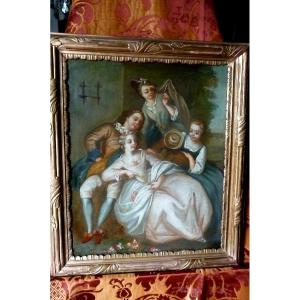 Galante Scene Louis XV Period