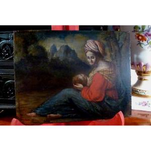 Oil On Panel Late Regency Period 