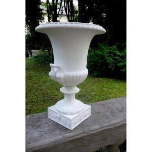 Large Medici Vase In Biscuit Empire Period