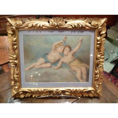 Cherubs Pastel End XVIII E Century