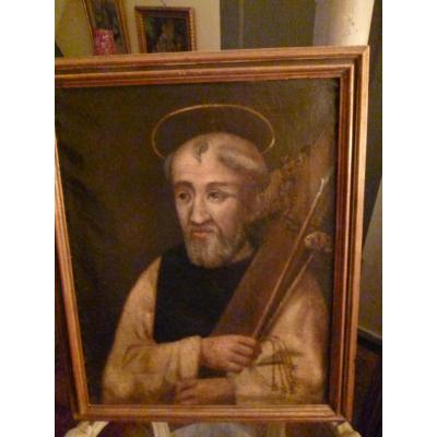 Oil On Canvas Time E XVII Century