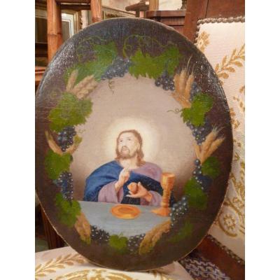 Oil On Canvas Christ Eighteenth E