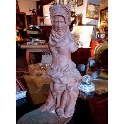 Terracotta Original Statue Mid XIX E