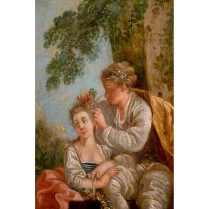 Large Galante Pastoral Scene Eighteenth Time