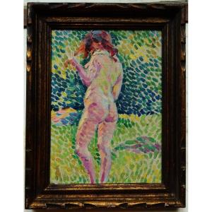 Edouard Fer (1887-1959) "nude Back, C.1907" Neo-impressionist Fauve, Nice, Seurat, Signac