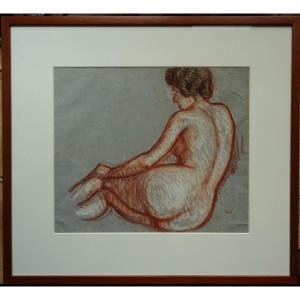 Charles Bichet (1863-1929) "nude De Dos, C. 1920" School Of Crozant, Limoges, Alluaud,