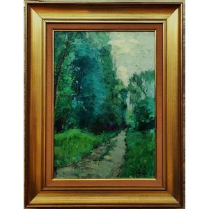 Adolphe Péré (1873-1926) The Alley 1894, Cognac. Charente School, Charente, Bordeaux, Boucart