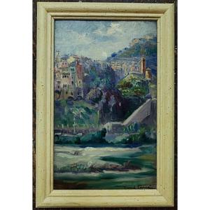 Raoul Carré (1868-1933) 4 Paintings, Seascape, Port, Italy, Venice. Painter From Montmorillon