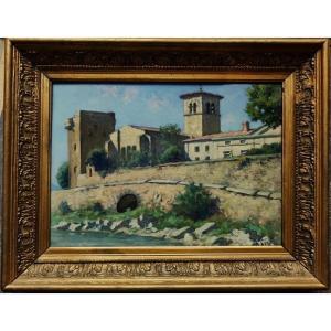 Hippolyte Lety (1878-1959) Tour Le Bel Villeneuve Les Avignon. Provence, Isère, Vienne, Vidal..