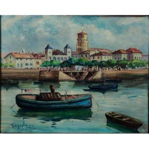 Georges Castaing (1895-1971) Port Of Saint-jean De Luz, Basque Country. Pau, Pmdupuy, Floutier