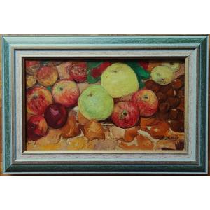 Léon Detroy (1859-1955) Apples And Chestnuts ~1935. School Of Crozant, Gargilesse, Guillaumin