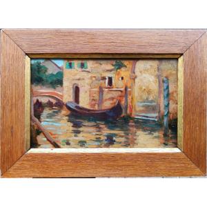 Frédéric Lauth (1865-1922) Venice Circa 1900 + Dedication By Aurore Sand. Crozant School, Nohant 