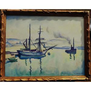 Marcel Fournier (1869-1917) l'Estaque And View Of Paris. Traveling Painter, Auvergne, Crozant, Allier