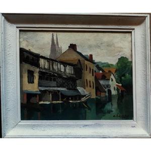 André Delauzières (1904-1941) Chartres 1932. Son Of Gaston Balande, Marquet, La Rochelle, Ré. 